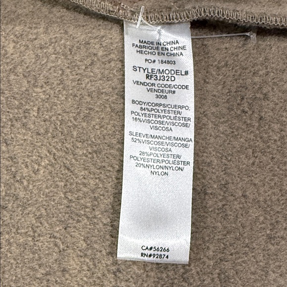 Splendid Women’s Singrid Double-Breasted Wool Blend Brown Pea Coat Jacket - L - Picture 9 of 10